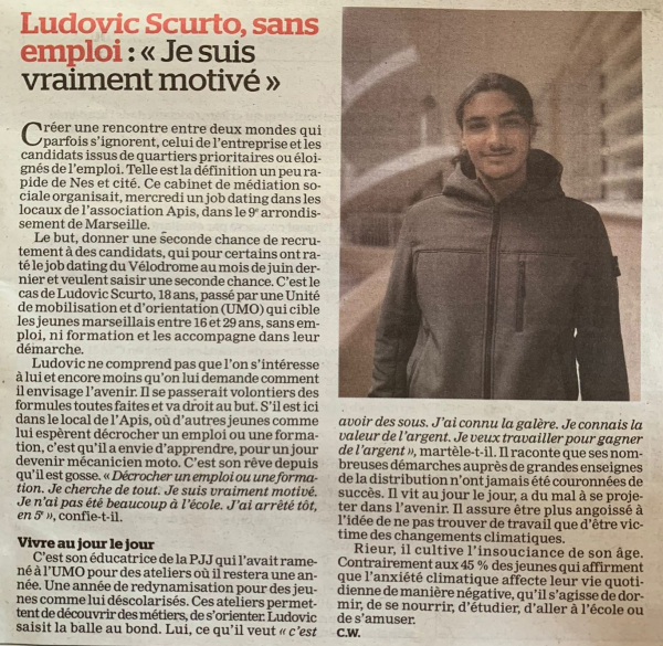 L'UMO dans le journal La Marseillaise